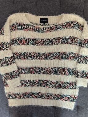 La Fee Verte Confetti Striped Eyelash Sweater
